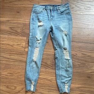 Vigoss Light Blue Ripped Skinny Jeans